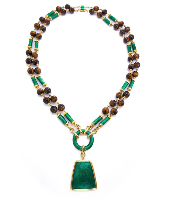 Bell Necklace, Tiger's Eye