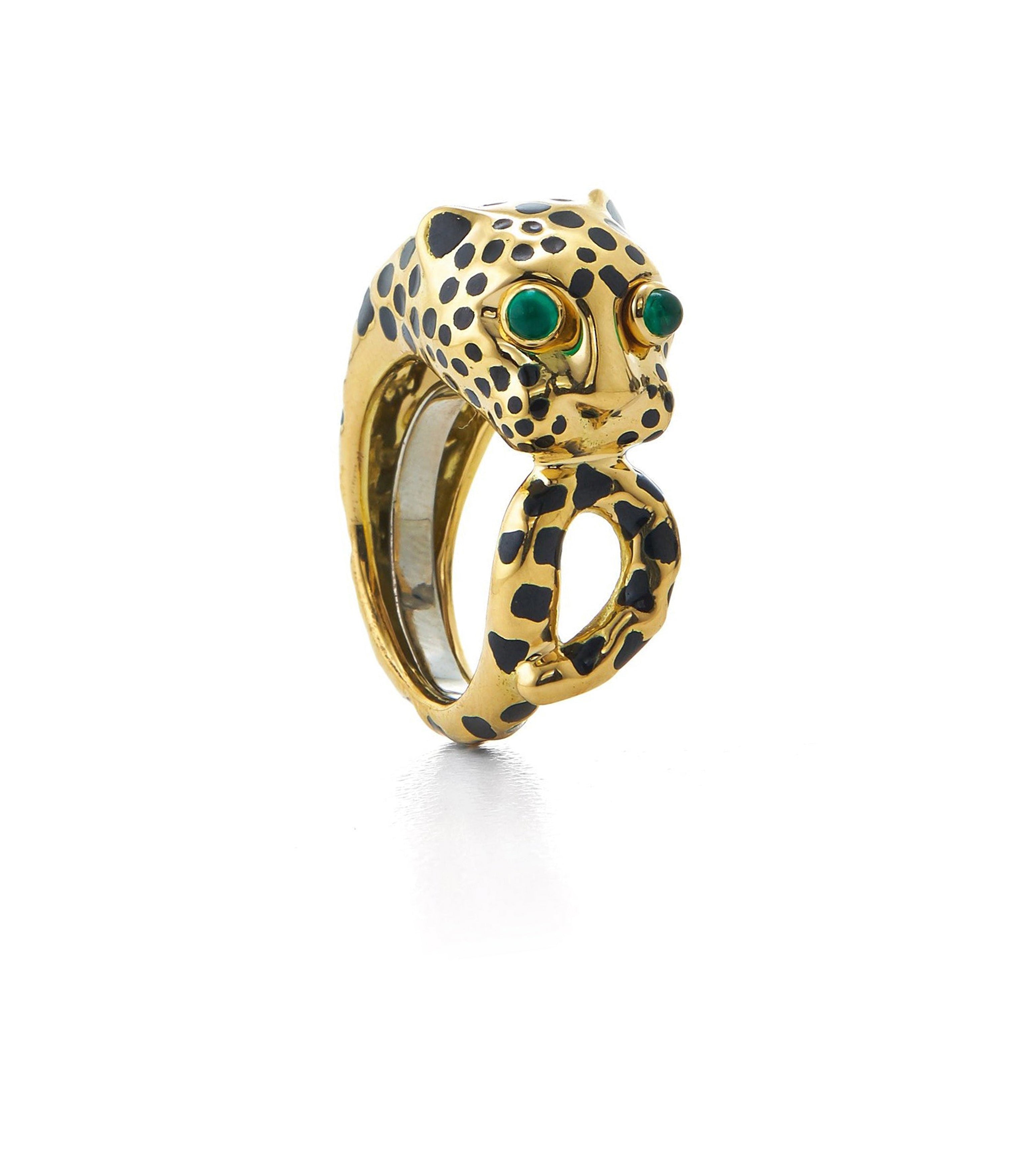 TOMWOOD ▼ square leopard ring DavidWebb_Kingdom_Ring_Leopard