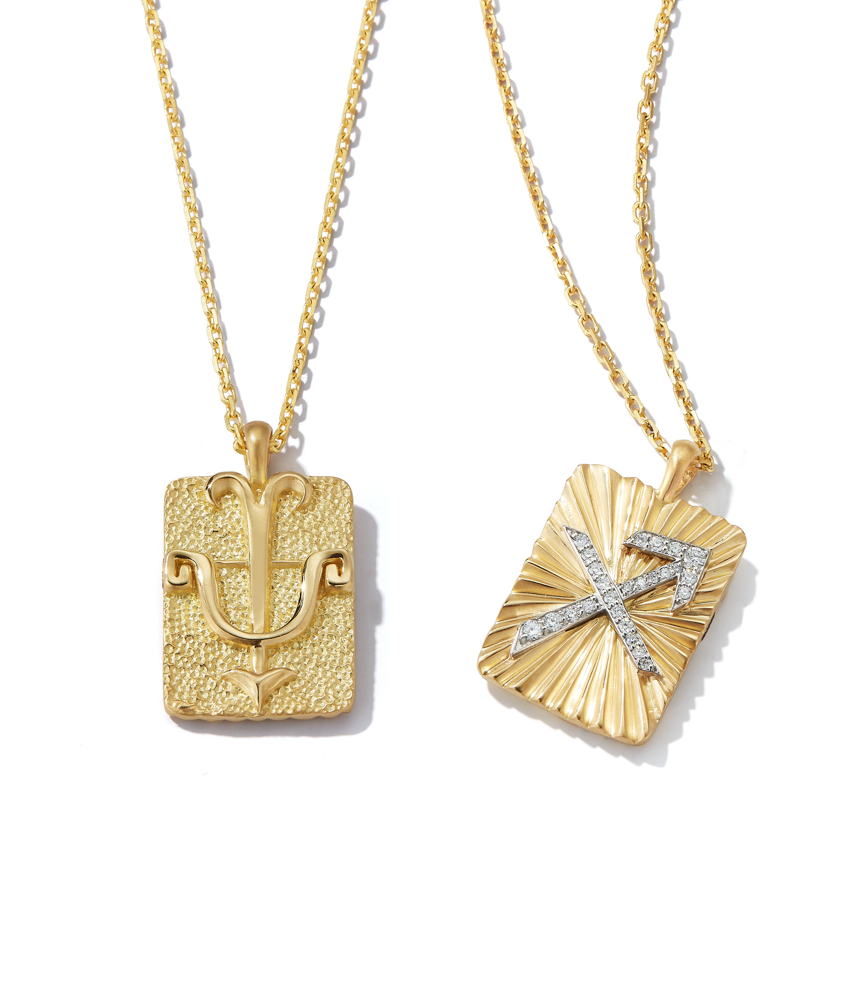Sagittarius Zodiac Diamond Pendant Necklace | David Webb New York | Ketten ohne Anhänger