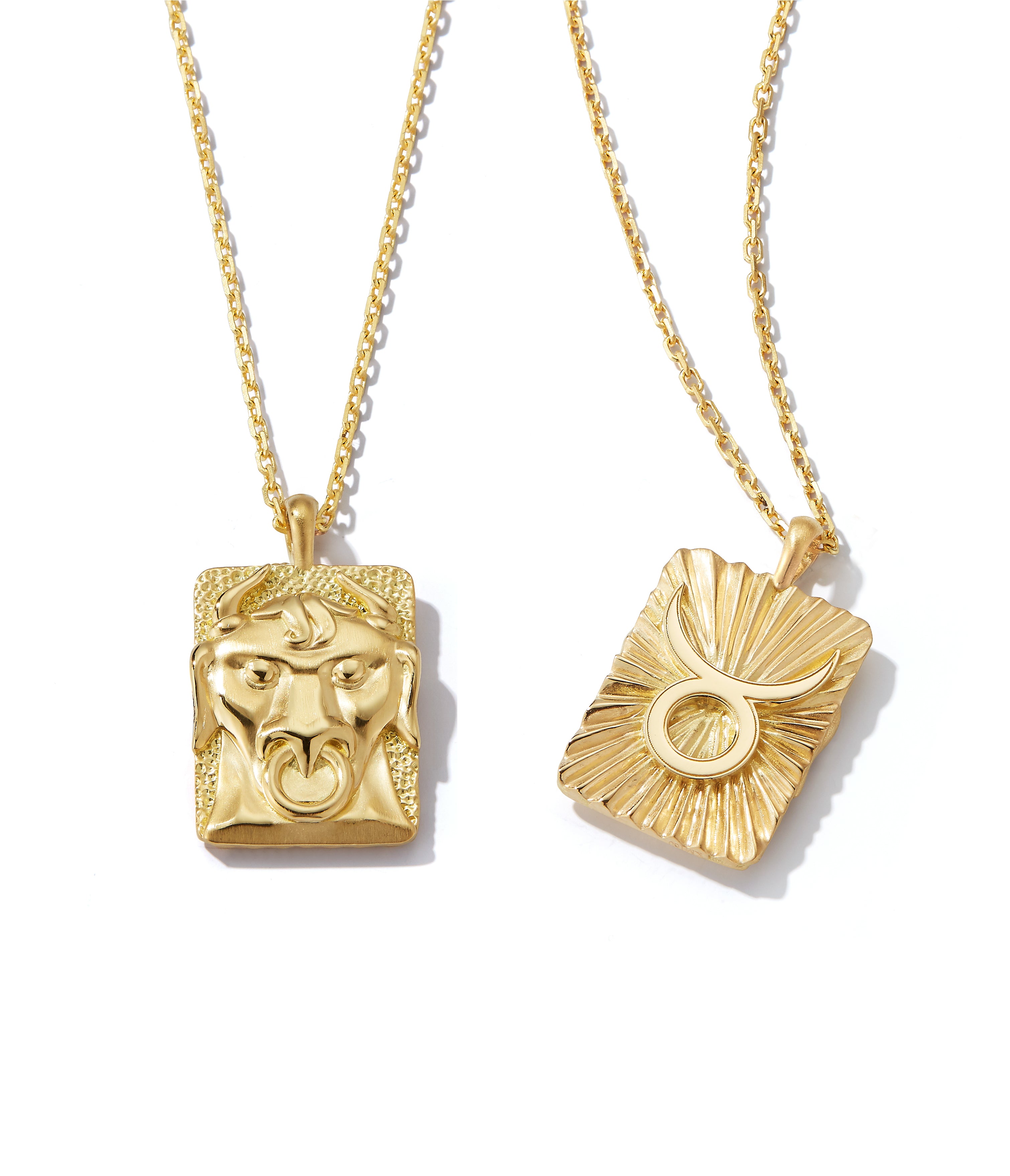 Taurus zodiac necklace gold online