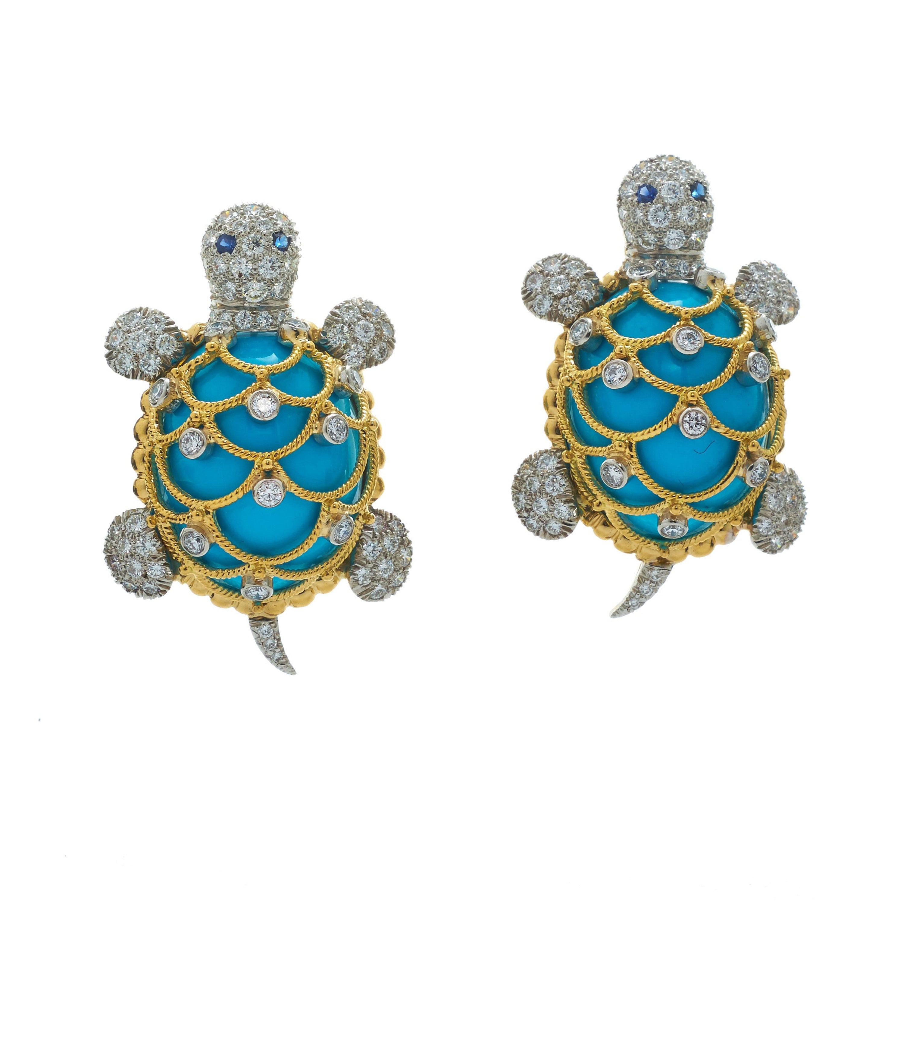 Turtle diamond earrings new arrivals