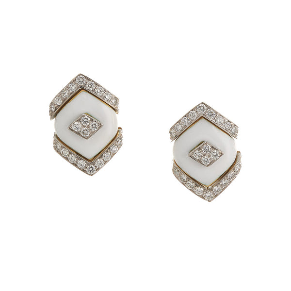 【R&B】Jewel White Cubic Zirconia Rhodium And 18K Yellow And Rose Gold