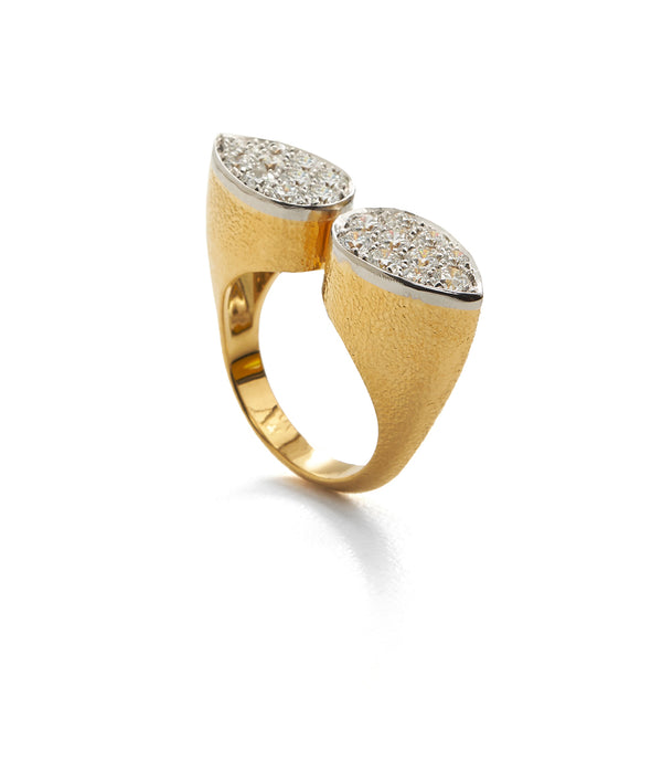 Double Pear Ring