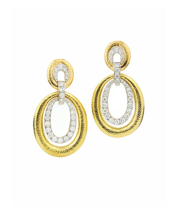 Madison Double Oval Hoop Earrings