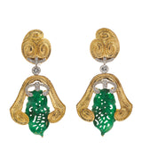 Spiral Jade Earrings