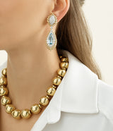 Golden Oracle Stone Earrings