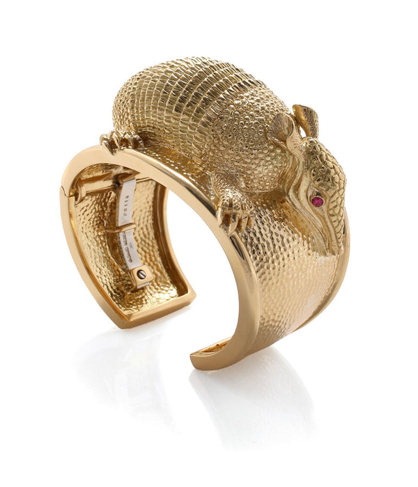 Repoussé Armadillo Cuff