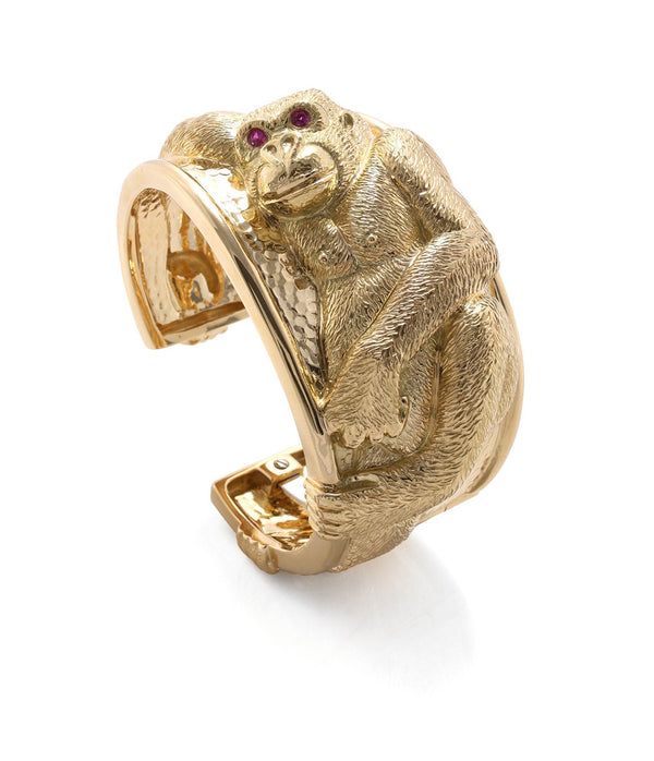 Repousse Gorilla Cuff