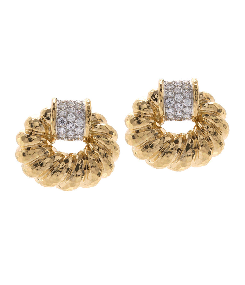 Oval Rope Earrings