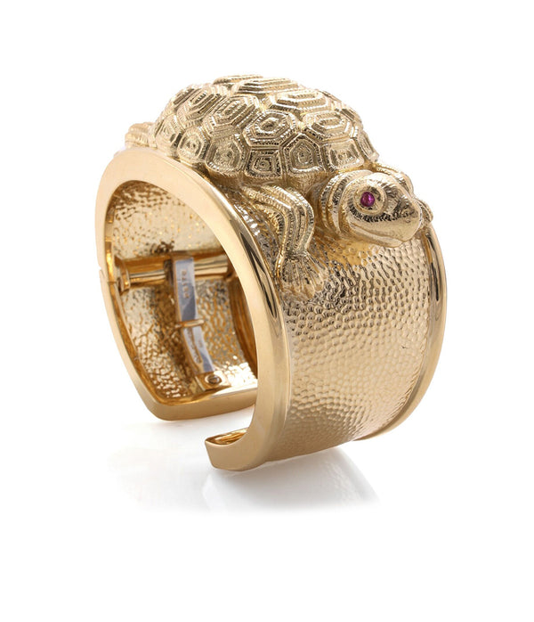 Repoussé Tortoise Cuff