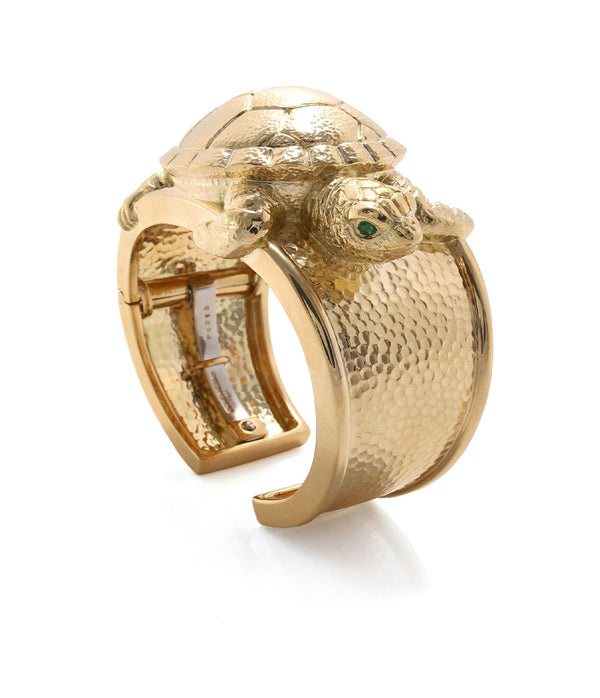 Repoussé Turtle Cuff