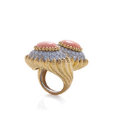 Mount Olympus Crossover Ring, Angel Skin Coral