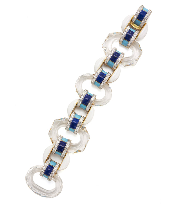 Tuxedo Bracelet, Lapis Lazuli