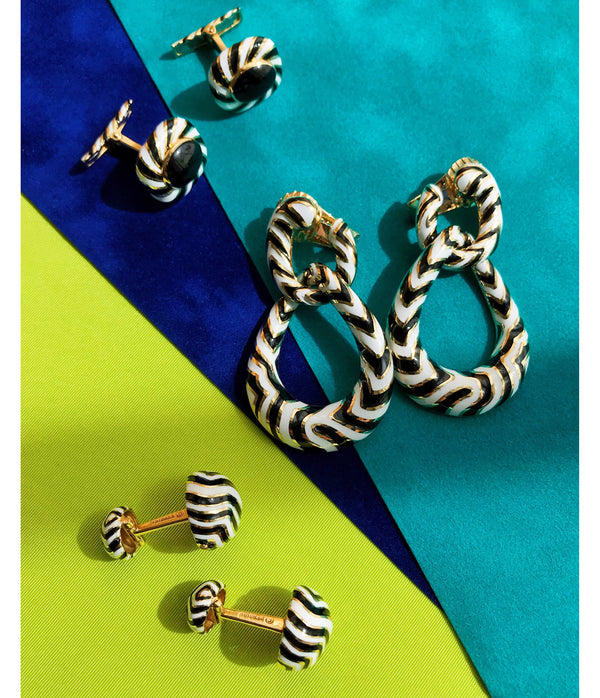 Zebra Stripe Cuff Links