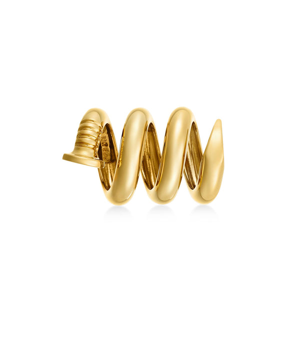 Nail Pendant, Polished 18K Gold