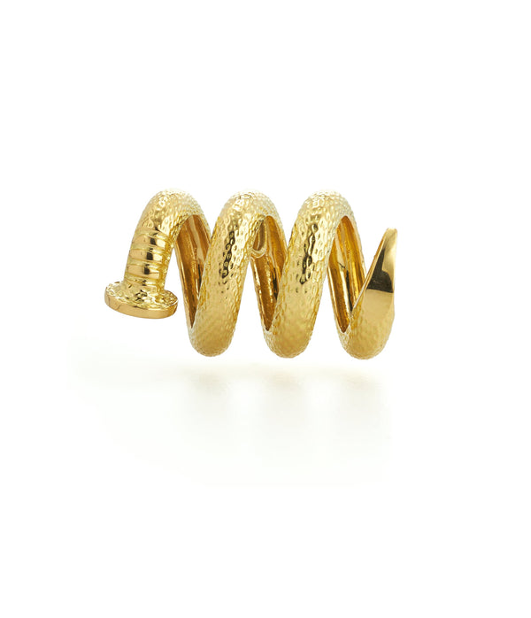 Nail Pendant, Hammered 18K Gold