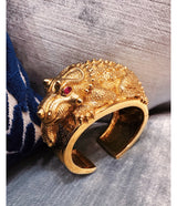 Repoussé Triceratops Cuff