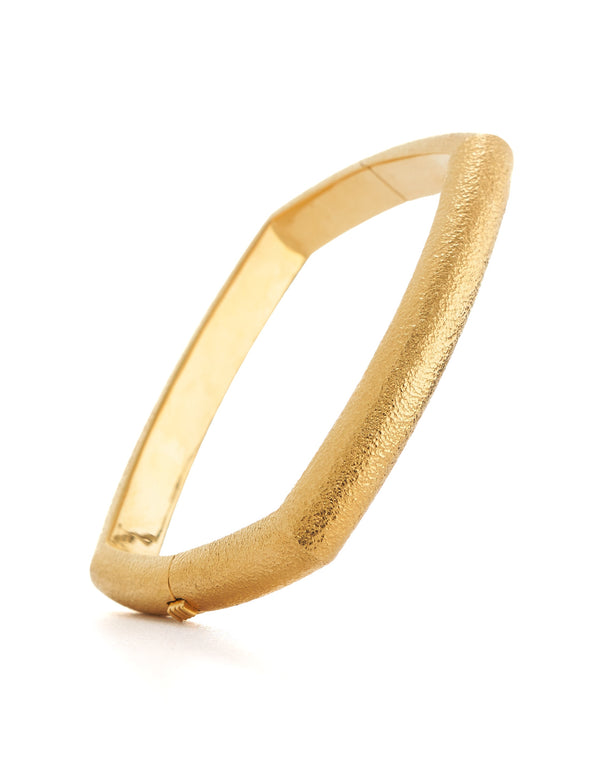 Quad Bangle, Hammered 18K Rose Gold