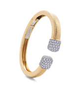 Sugar Cube Bracelet, Hammered 18K Gold