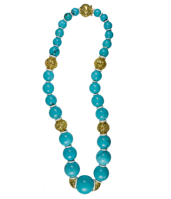 Turquoise Bead Necklace