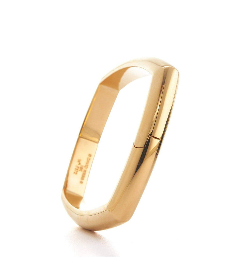 Large Quad Bangle, Polished 18K Rose Gold