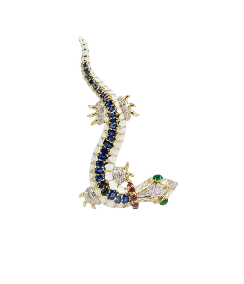 Salamander Brooch