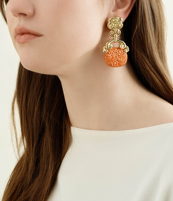 Clustered Scroll Earrings