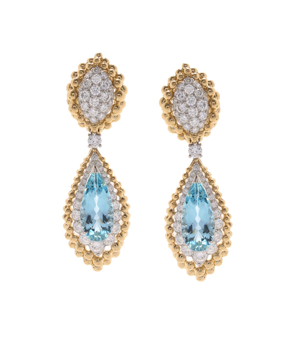 Golden Oracle Stone Earrings