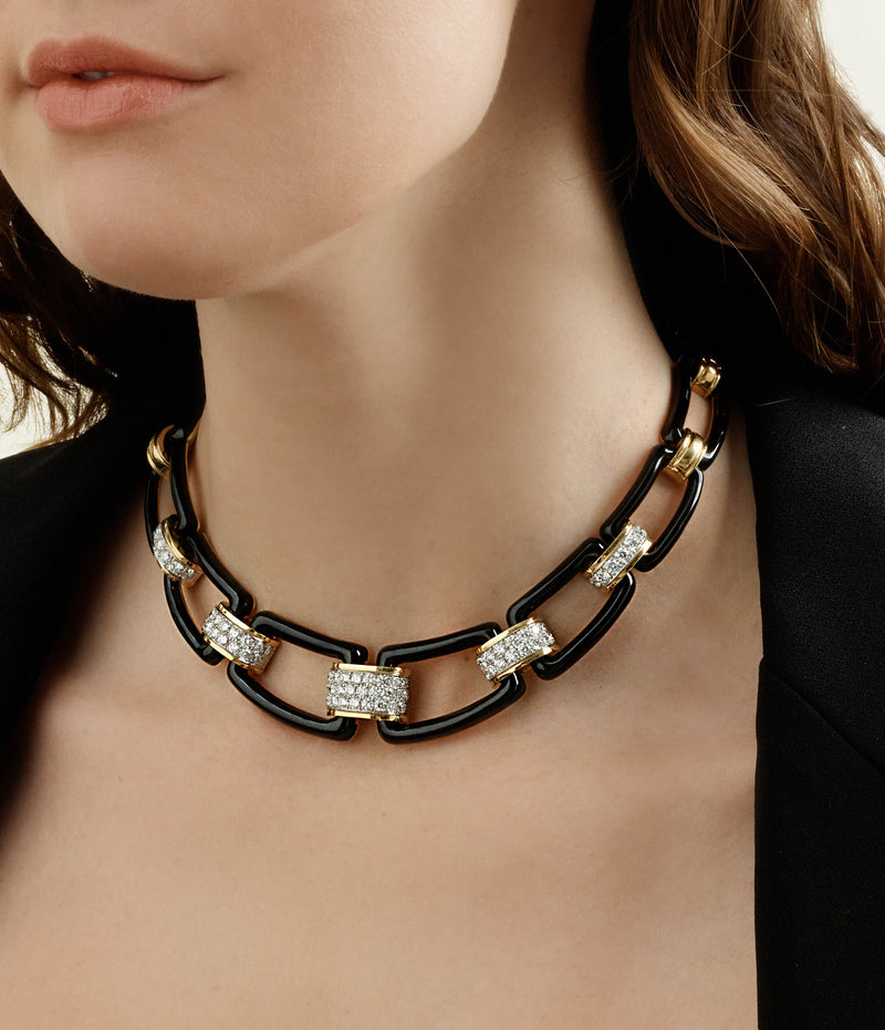City Collar, Black Enamel