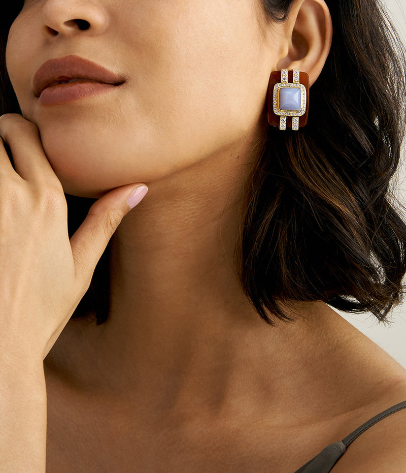 Streamline Rectangular Earrings