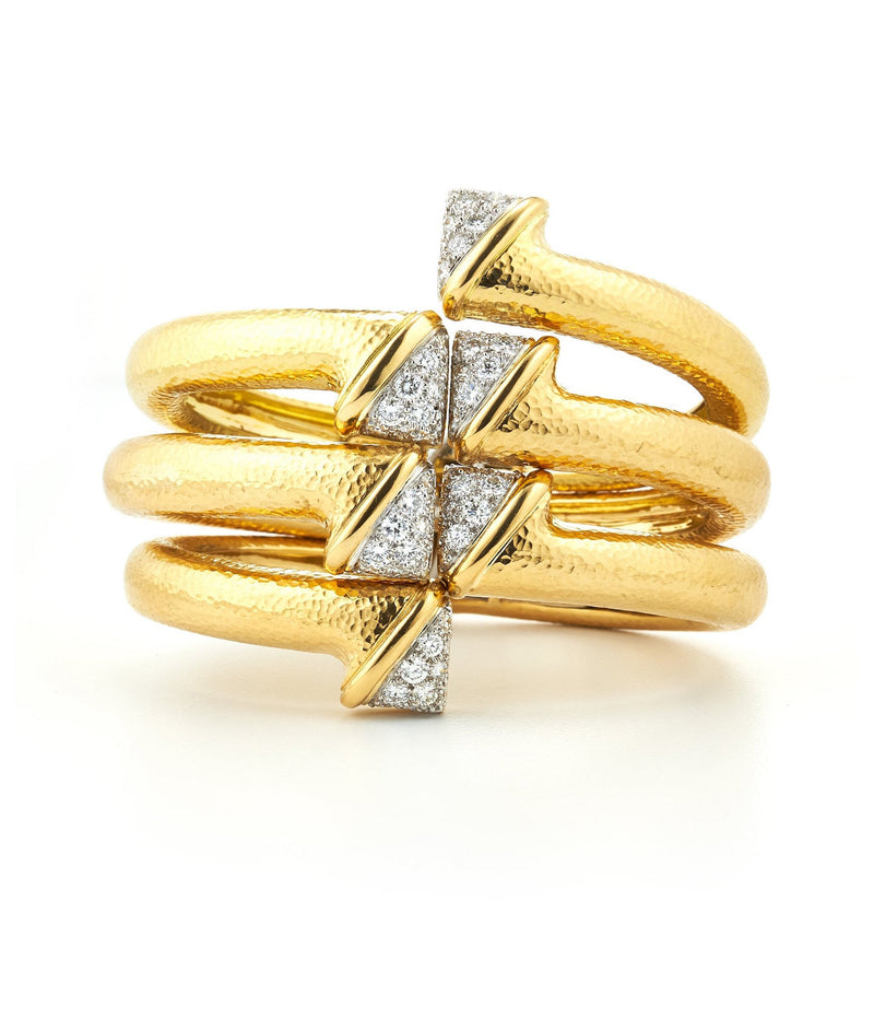 Diamond Crossover Bangle