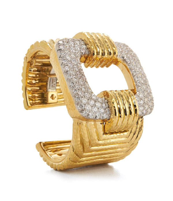 Square Buckle Pavé Cuff