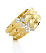 Origami Cuff, Hammered 18K Gold