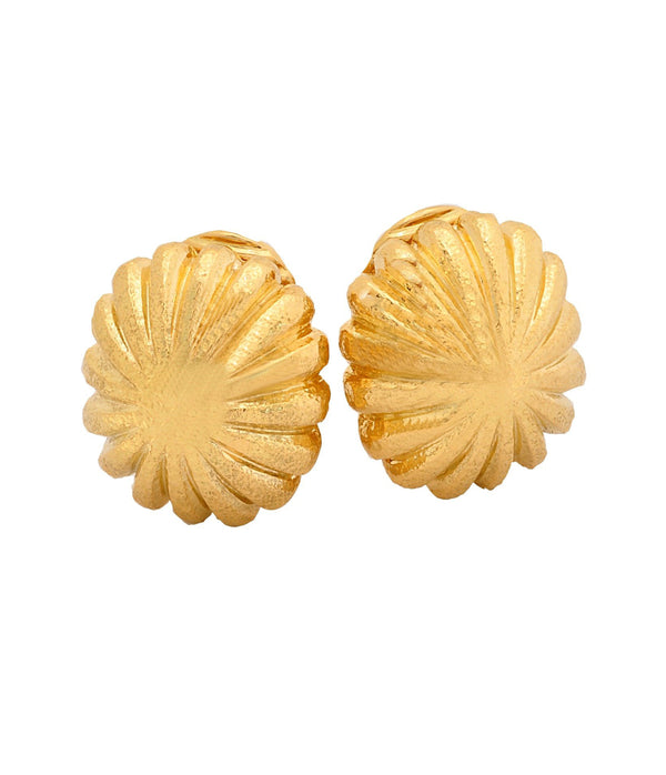 Fluted Dome Earrings