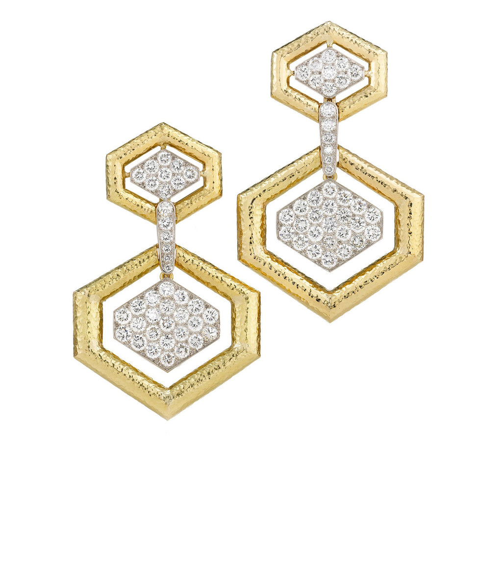 アクセサリー GARNI / Honeycomb Studs Pendant Amazon.com: Yellow Gold Plated 925 Sterling Silver Flower
