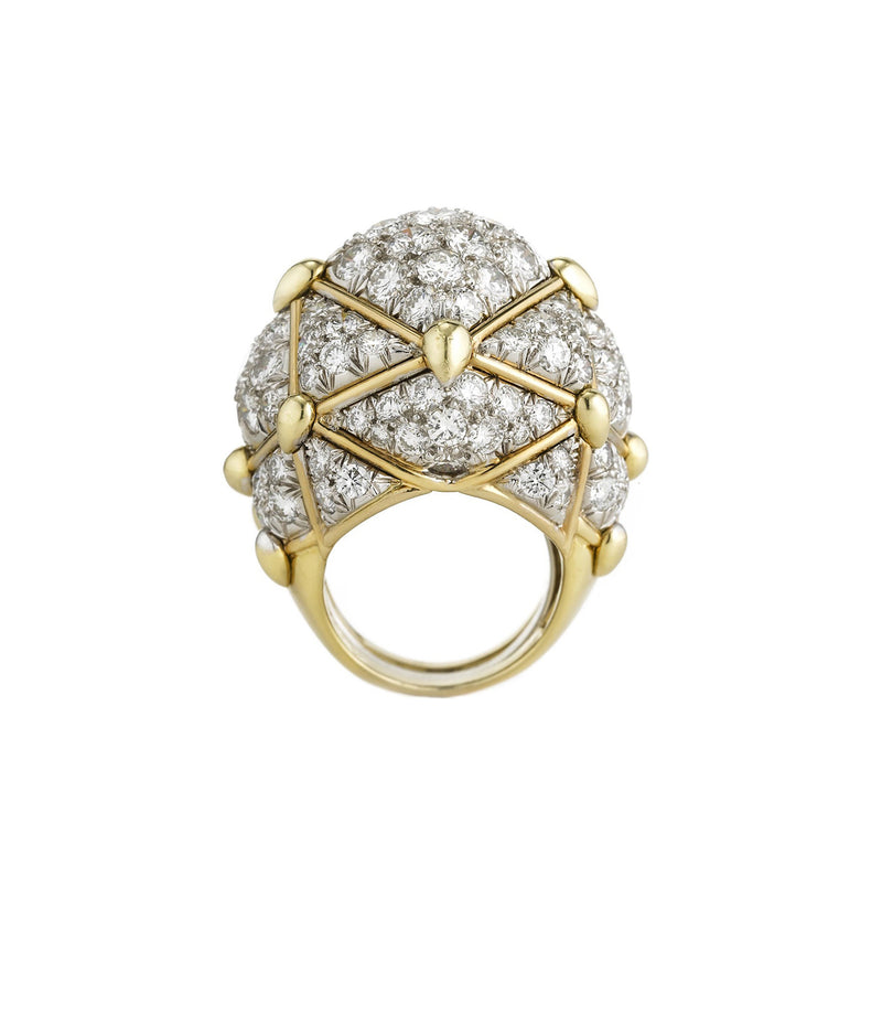Geodesic Dome Ring, Diamonds