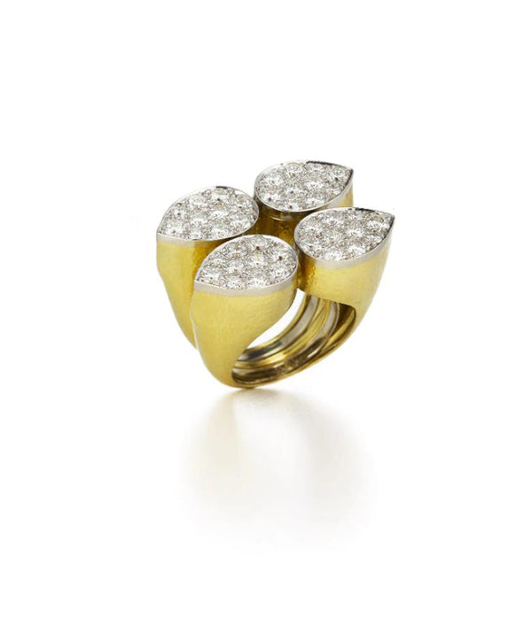 Quadrant Pear Ring