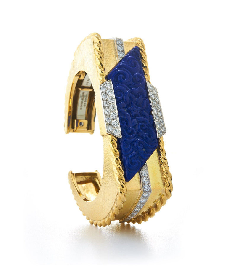 Cuff, Lapis Lazuli, Diamonds