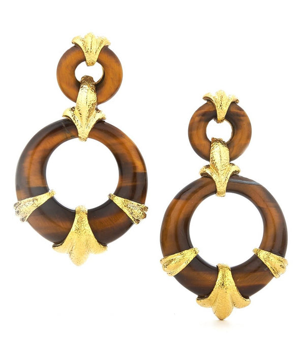 Fleur-de-Lis Hoop Earrings