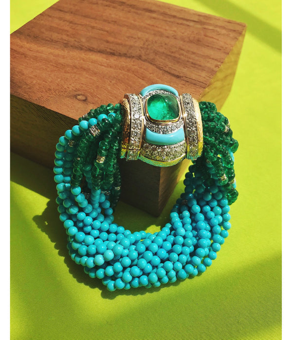 Khonsu Bracelet, Emerald