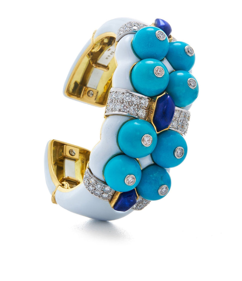 Native Blossom Cuff, Turquoise