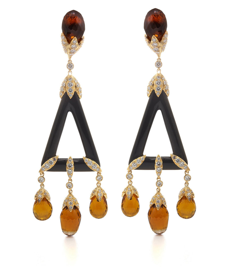 Swoon Earrings, Citrine