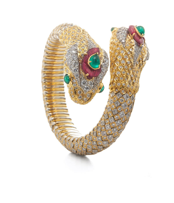 Double Headed Snake Charmer Bracelet
