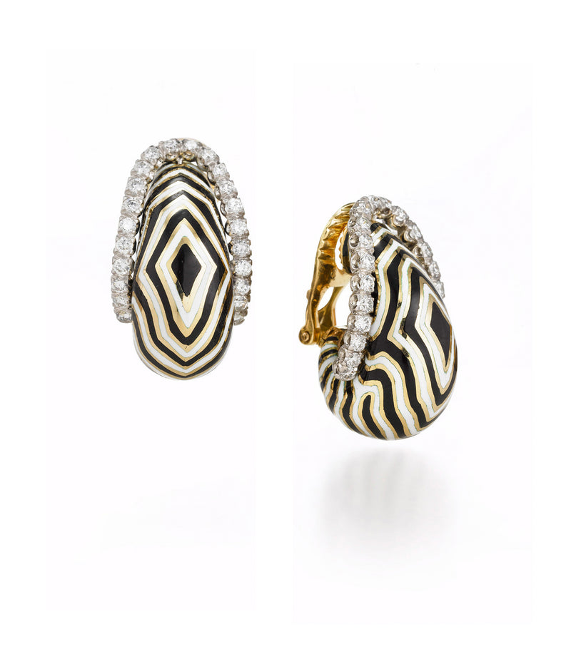 Vreeland Zebra Diamond Earrings
