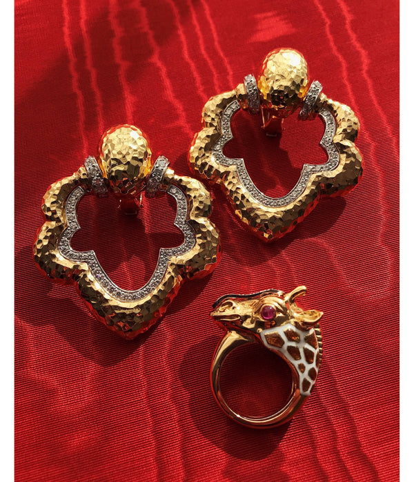 Giraffe Ring, Ruby Eyes