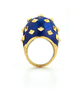 Jackie Ring, Blue Enamel