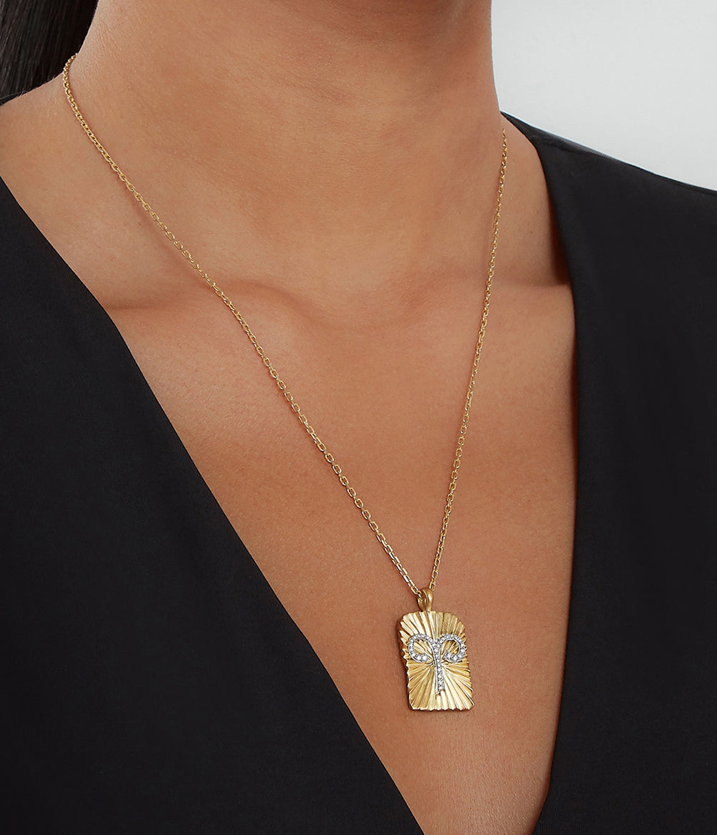 Aries sales diamond pendant
