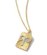 Aries Zodiac Pendant Necklace, Diamonds