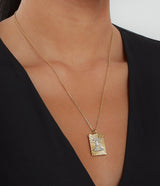 Gemini Zodiac Pendant Necklace, Diamonds