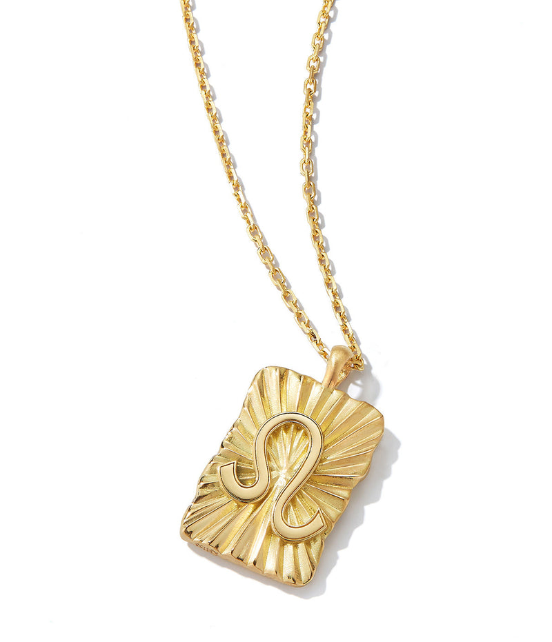Leo Zodiac Pendant Necklace - Main Image